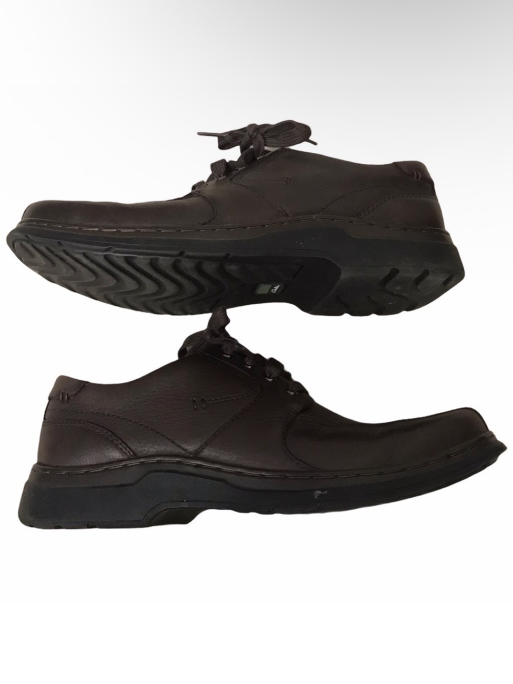 Clarks Brown Leather Lace Up Shoes